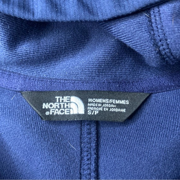 North Face Apex Bionic Hooded Fleece Lined Jacket Blue Windwall Womens Small - Picture 2 of 6